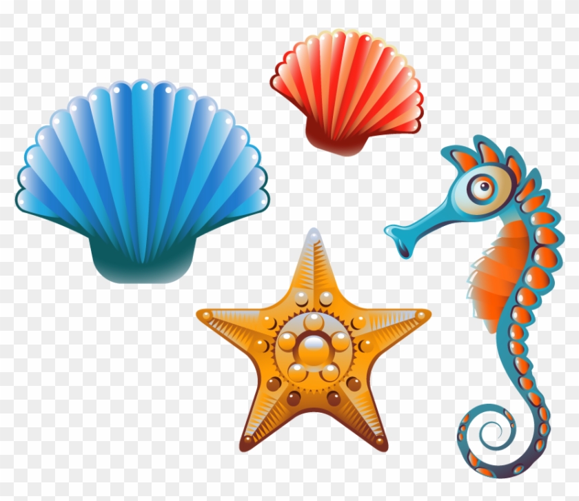 Clam Seashell Cartoon Clip Art - Cartoon Sea Shells #674087