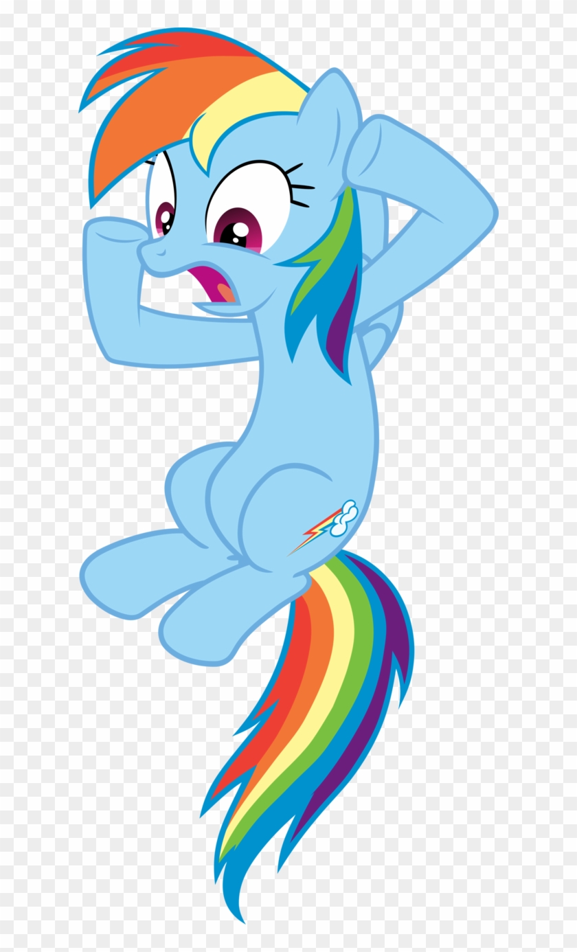 Shocked Rainbow Dash Vector By Scrimpeh - Mlp Rainbow Dash Surprised #674149