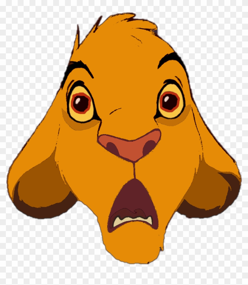 Shocked Simba 2 - Lion King Simba Shocked #674204