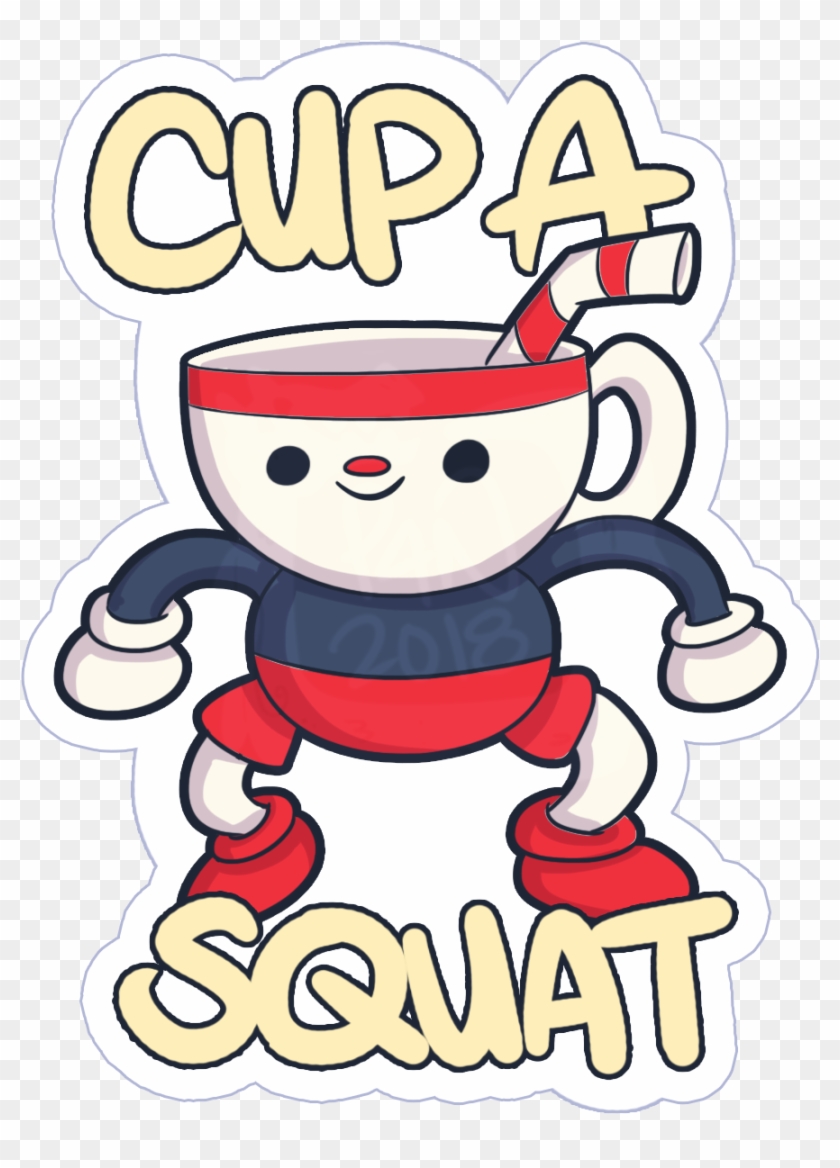 Cup A Squat Sticker - Squat #674265
