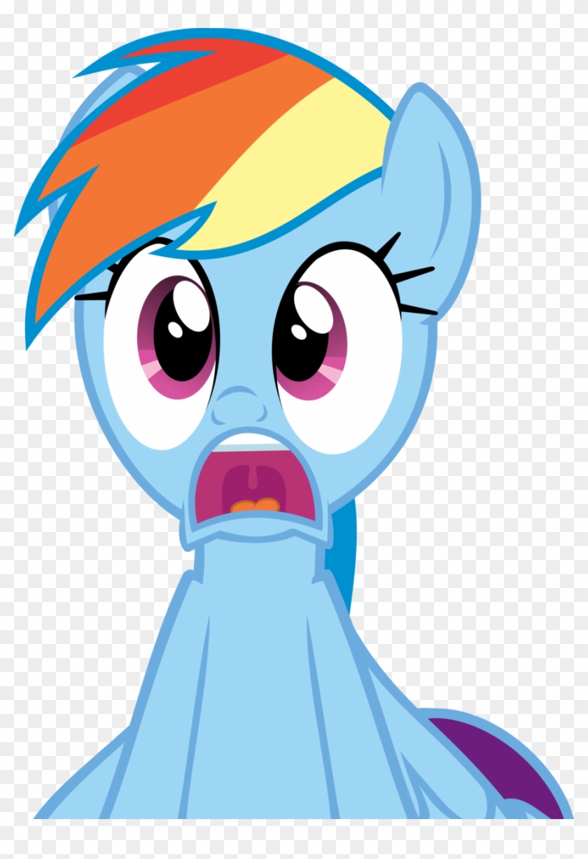 Shocked Rainbow Dash - My Little Pony Rainbow Dash Shocked #674327