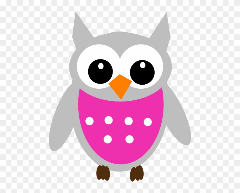 Pink Owl Clip Art At Clker Com Vector Clip Art Online - Baby Owl Clip Art #674351