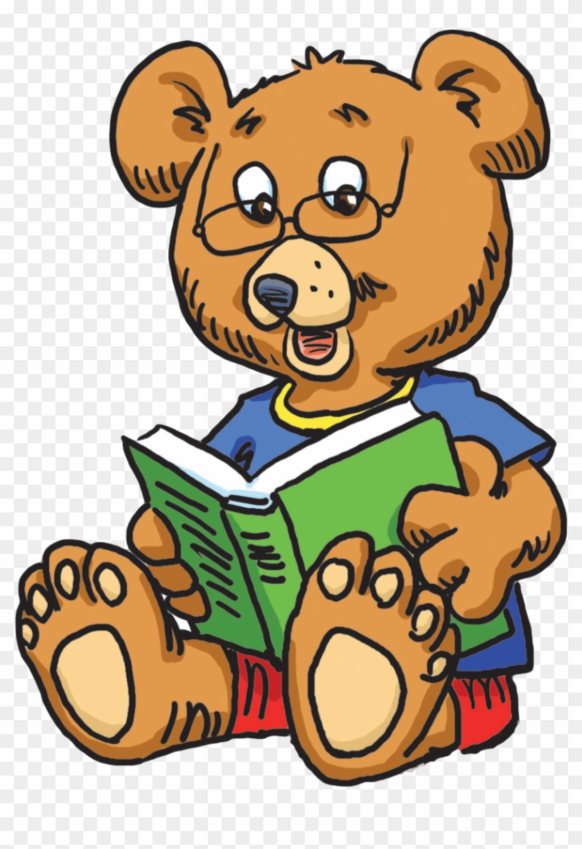 Graphic Of Little Bear Reading A Book - Teddy Bear #674417