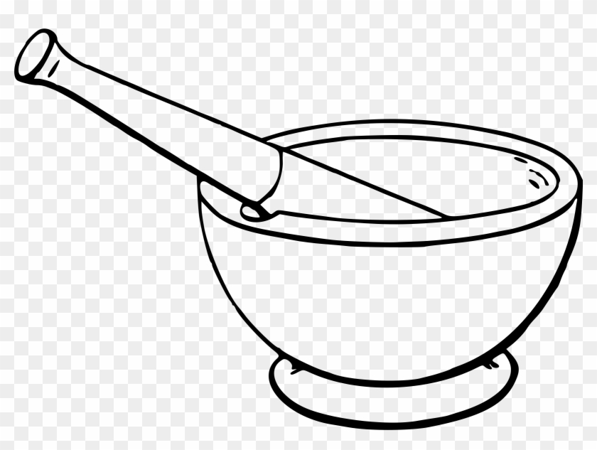 Big Image - Mortar And Pestle Drawing #674461