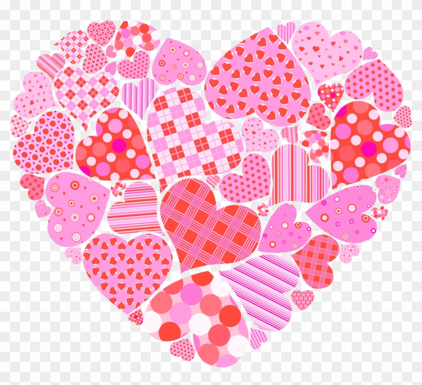 Valentine's Day Love Heart Shaped - Valentine Hearts Clip Art #674498