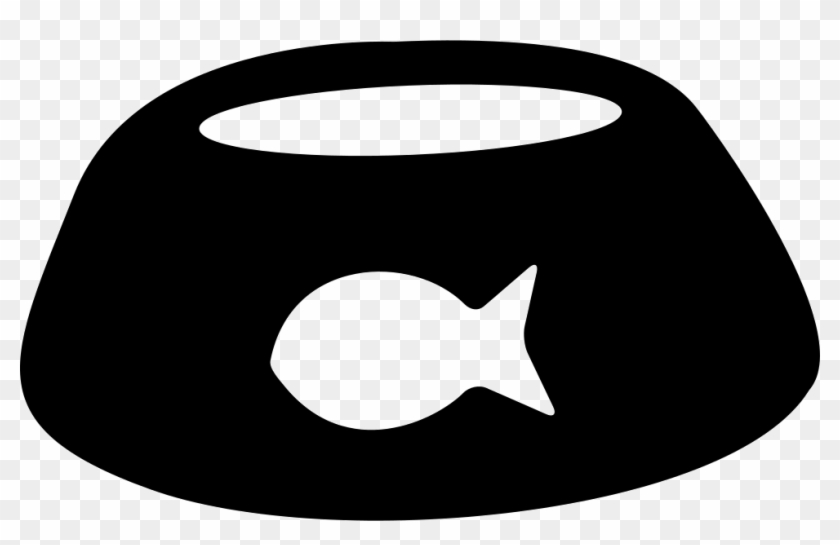 Pet Bowl With Fish Shape Comments - Vector Graphics #674567