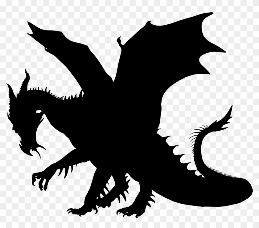 Red Eyes Black Dragon 20, Buy Clip Art - Dragon Silhouette #674774