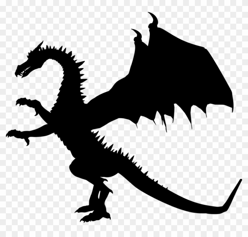 Red Eyes Black Dragon 27, Buy Clip Art - Dragon Silhouette #674782