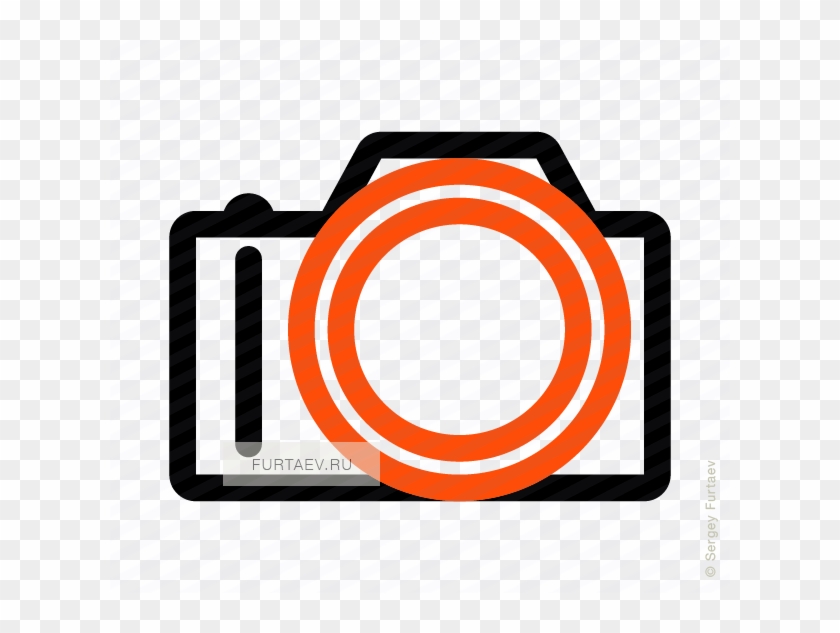 Vector Icon Of Photo Camera - Camera #674816