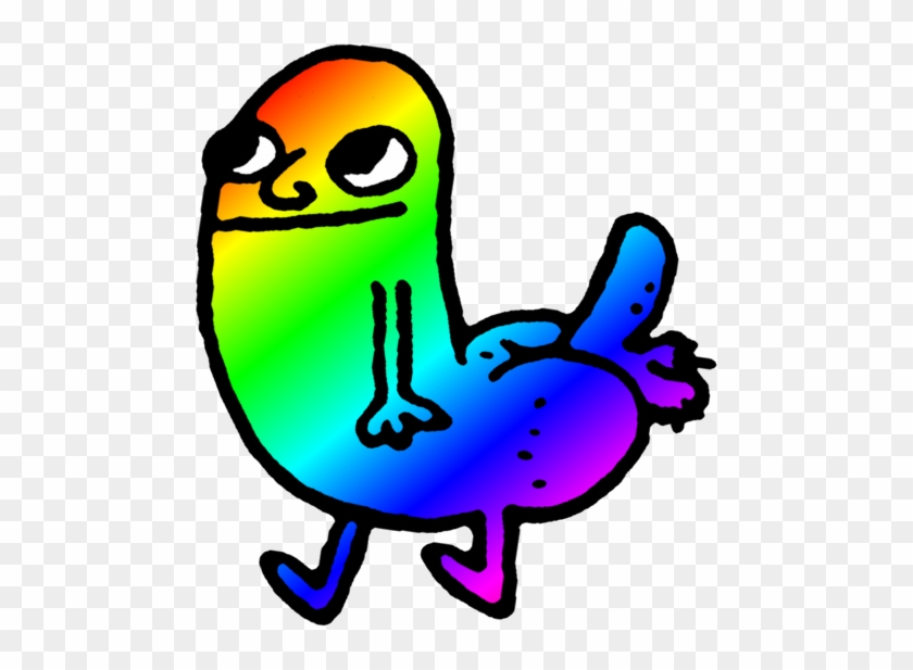 Ignore All New Years Posts, Upvote Rainbow Dickbutt - Infinite Dickbutt Gif #674832