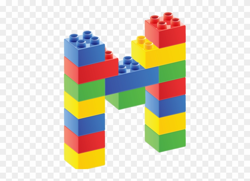 Alfabeto De Bloques M - Letter M In Legos #675186