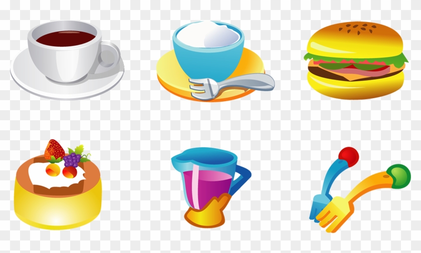 Free Vector Books And Food Lock Link Icon Vector - Free Vector Food Png #675289