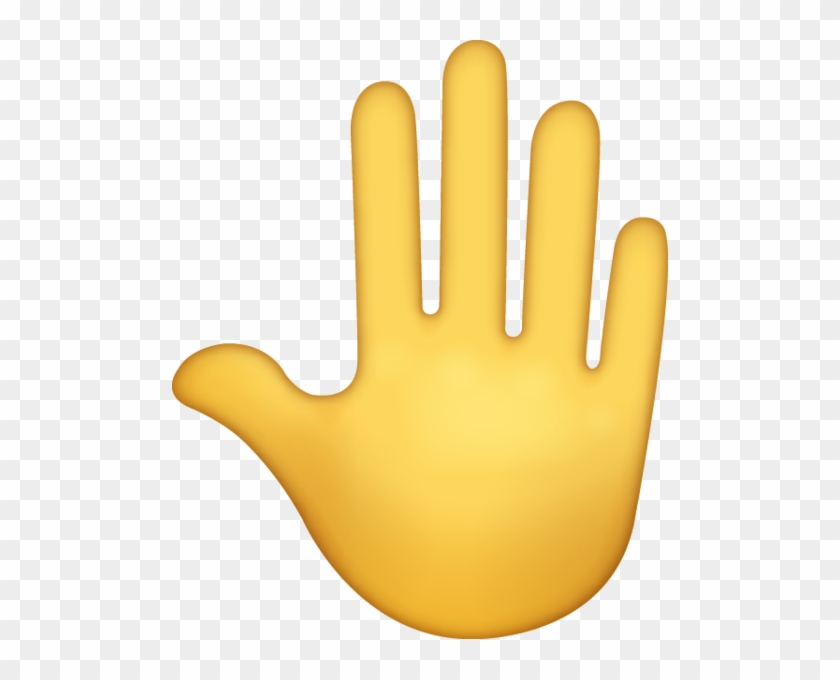 Download Raised Back Of Hand Iphone Emoji Icon In Jpg - Back Of Hand Emoji #675301