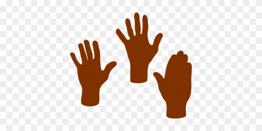 Hands, Silhouette, People, Voting - Hand Clip Art #675307