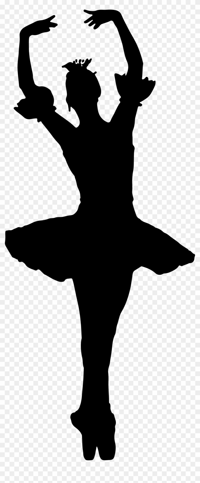Raised Ballerina Silhouette - Ballerina Png #675320