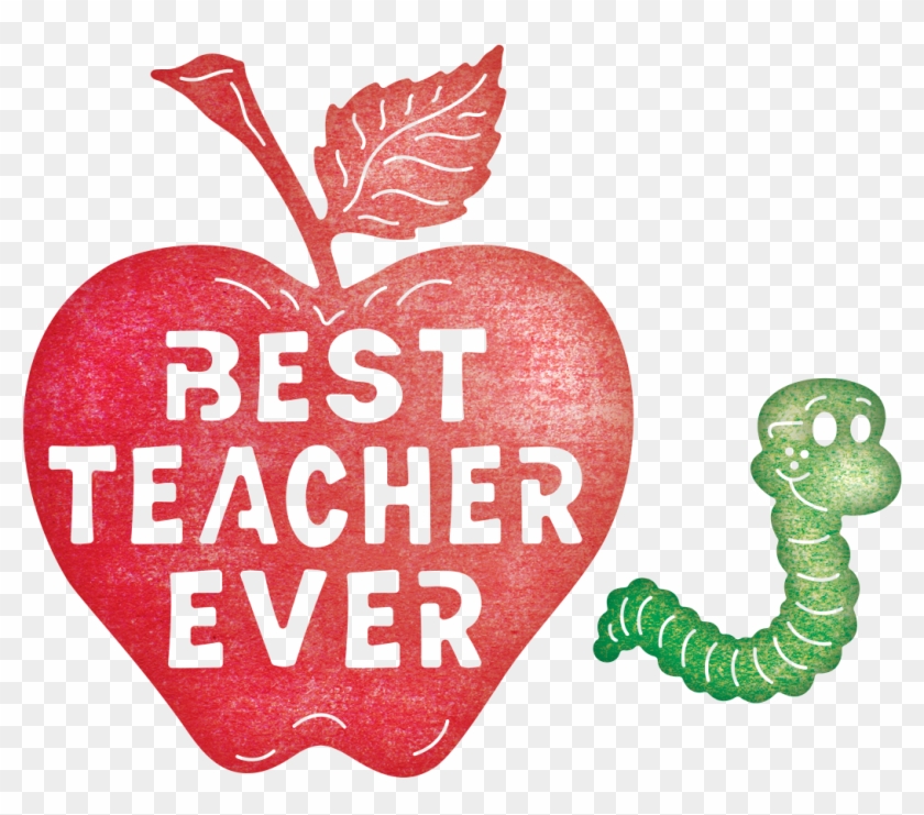 Teacher Apple Worm Download - Best Teacher Ever Png #675351