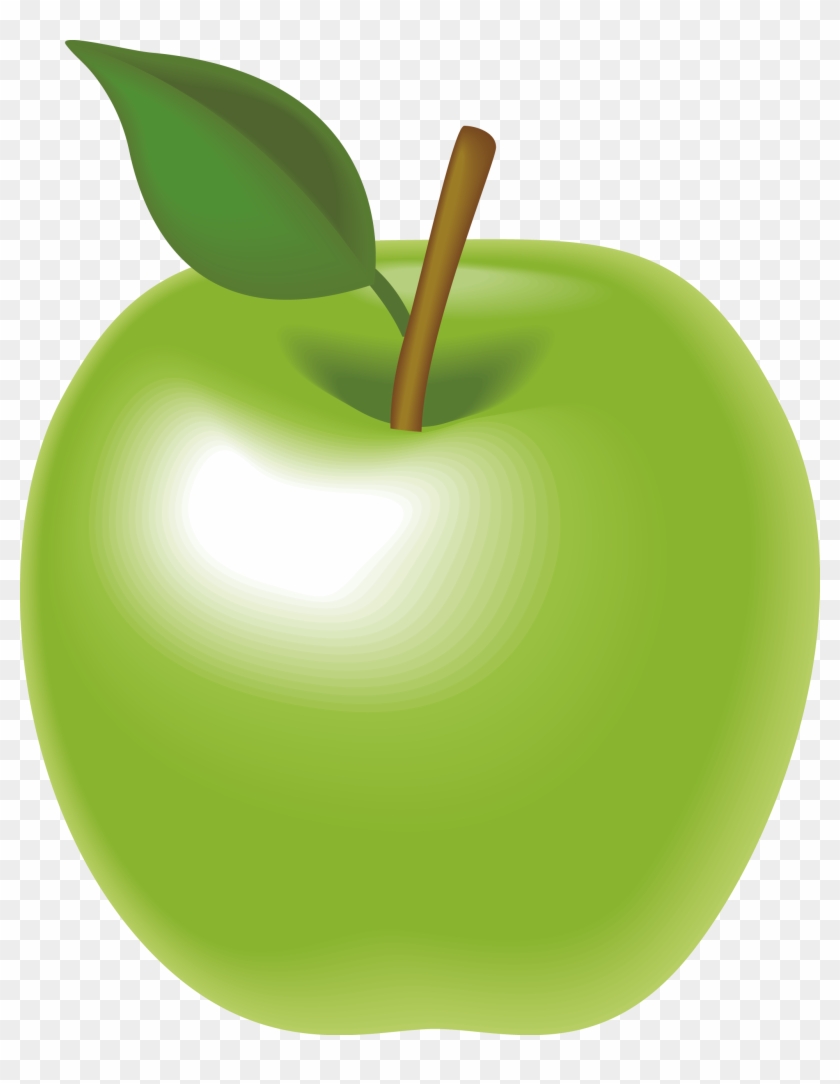 Granny Smith Apple Animation - Green Vector Apple Png - Free Transparent  PNG Clipart Images Download
