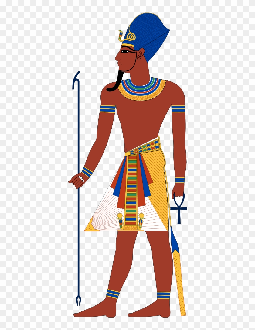 Pharaoh Wearing The Blue Crown - Egyptian Pharaoh #675412