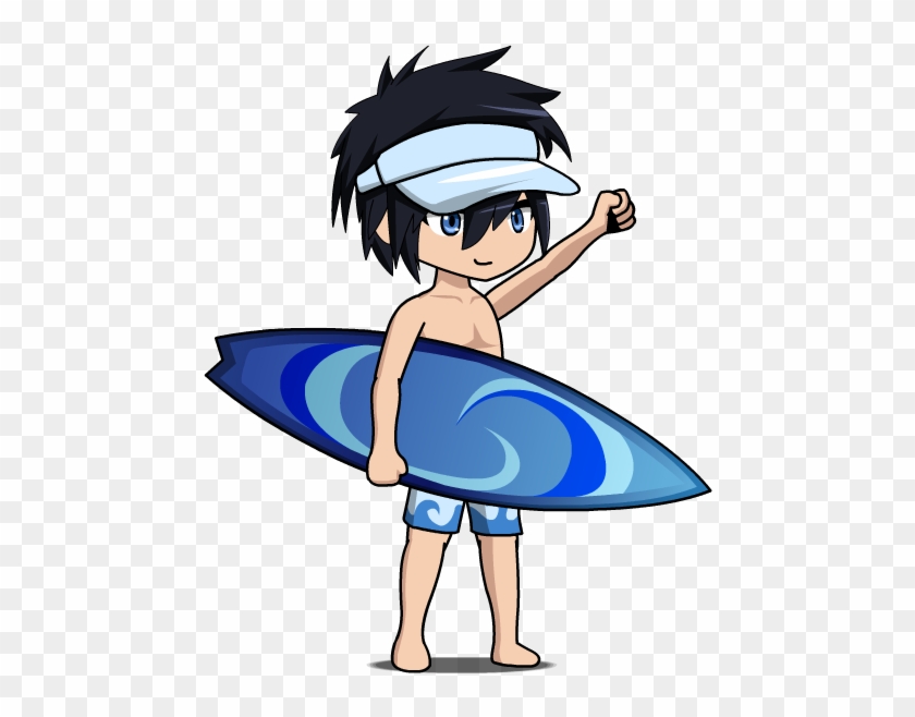 Surfboard Clipart Anime - Surfboard #675418