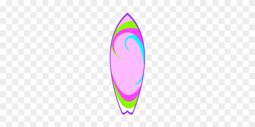 Surfboard Clipart Pink - Surf Board Clip Art #675421