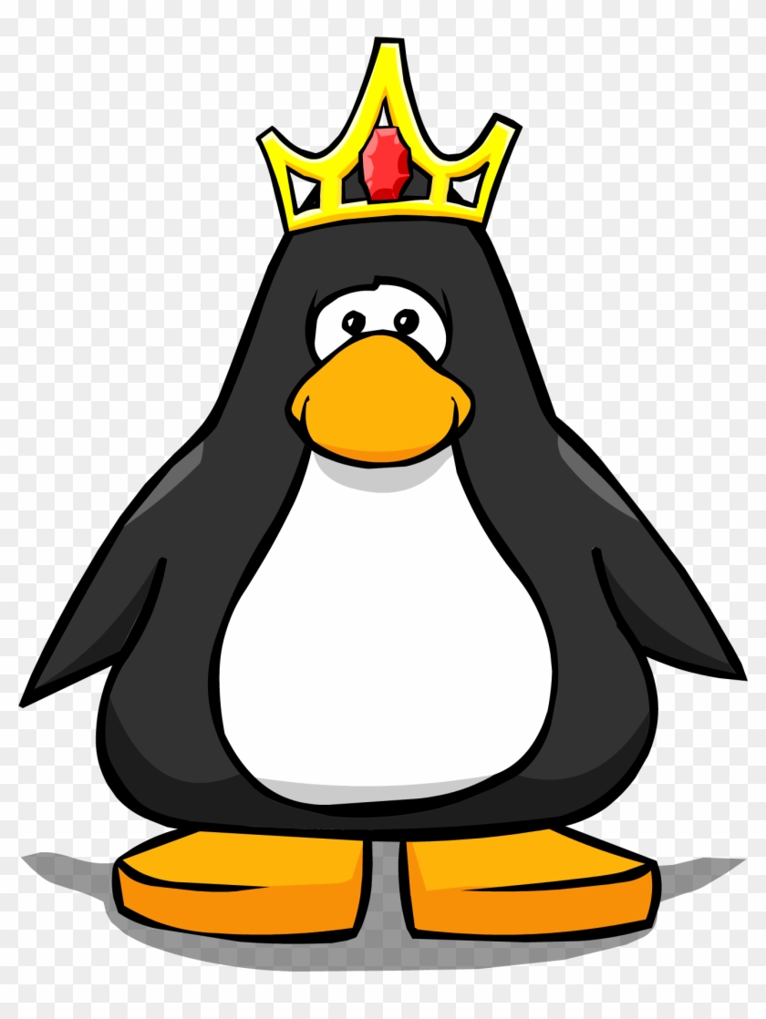 Queen's Crown Pc - Penguin With Santa Hat #675433