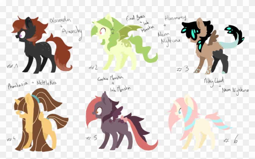 Mlp Ocs Ship Adopt [2/6] By Choconutty - Cartoon #675527