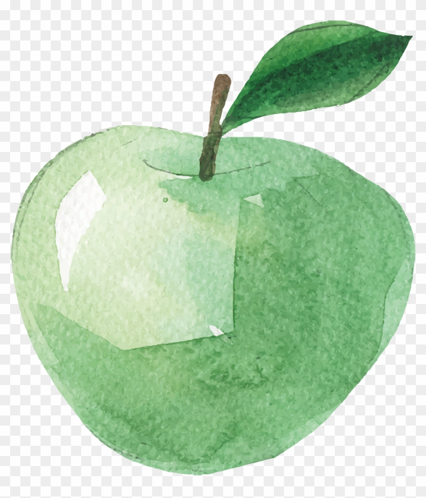 Watercolor Painting Fruit Apple - Watercolor Painting #675637