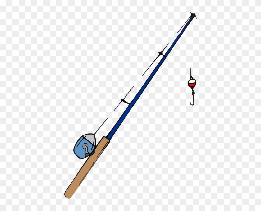 Fishing Pole2 Clip Art At Clker - Fishing Pole Clipart #675781