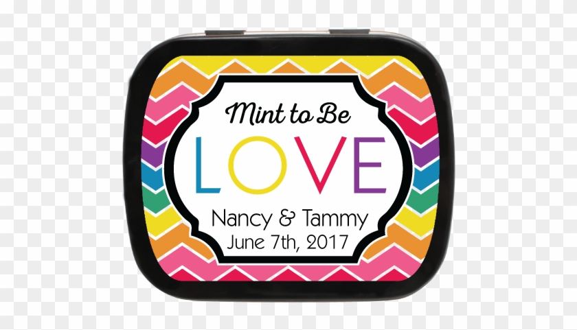 Rainbow Personalized Engagement Mint Tins - Engagement Party #675875