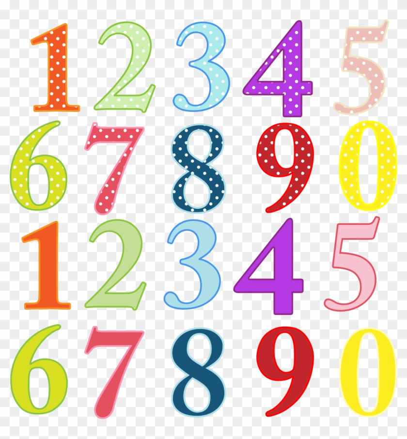 Number Clipart Transparent Png - Numbers Png #675876