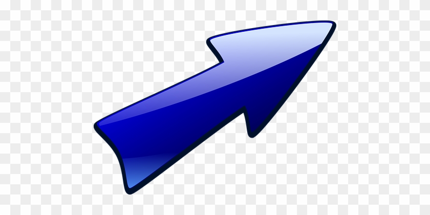 Arrow Arrow Up Right Blue Bullet Right Up - Arrow Pointing Up Right #675878