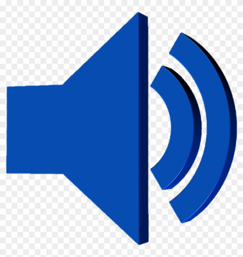 Open - Blue Speaker Icon Png #676078