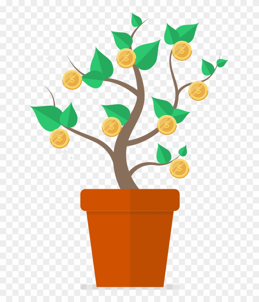 Money Tree - รดน้ำ ต้นไม้ Vector #676097