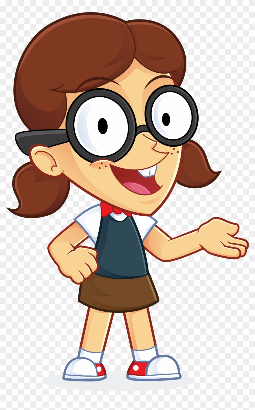 Confused Nerd Geek Stock Vector - Girl Geek - Free Transparent PNG Clipart  Images Download