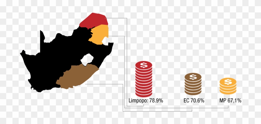 Poor South African Provinces - Map Of South Africa #676135