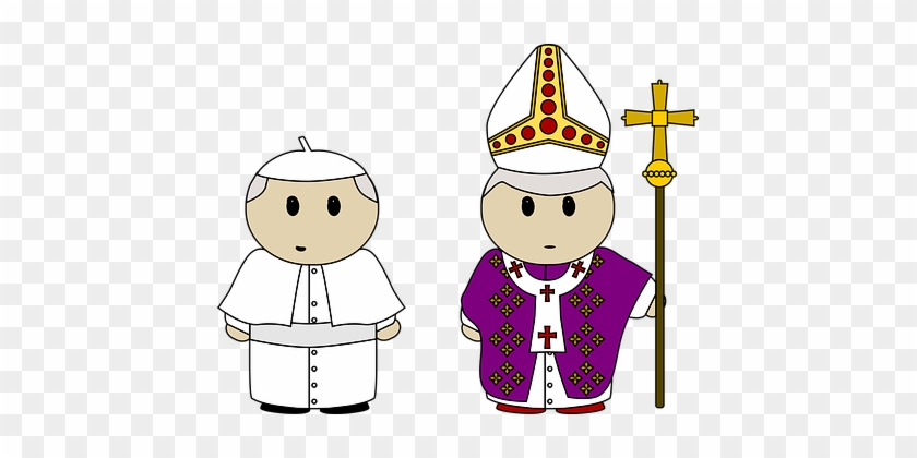 Benedict Cartoon Catholic Church Clothes C - Pope Clipart #676217