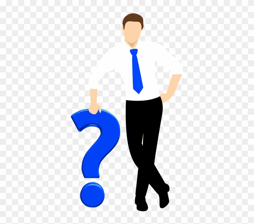 Man, Question Mark, Silhouette, Tie, Symbol, Problems - Man Question Png #676272