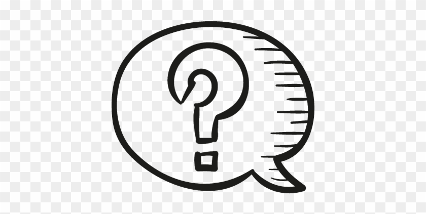 Speech Bubble With Question Mark Vector - Asking Png #676275