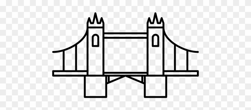 More Icons From World Landmark Pack - London's Tower Bridge Outline #676284