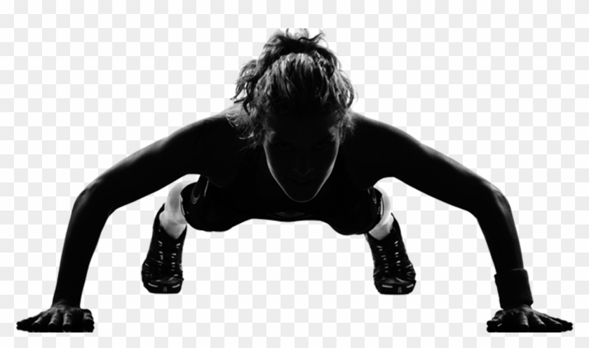 Fitness Test - Women Working Out Black And White #676294