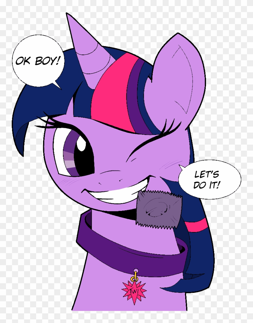 Siberwar, Caption, Collar, Colored, Condom, Condom - Twilight Sparkle Condom #676318