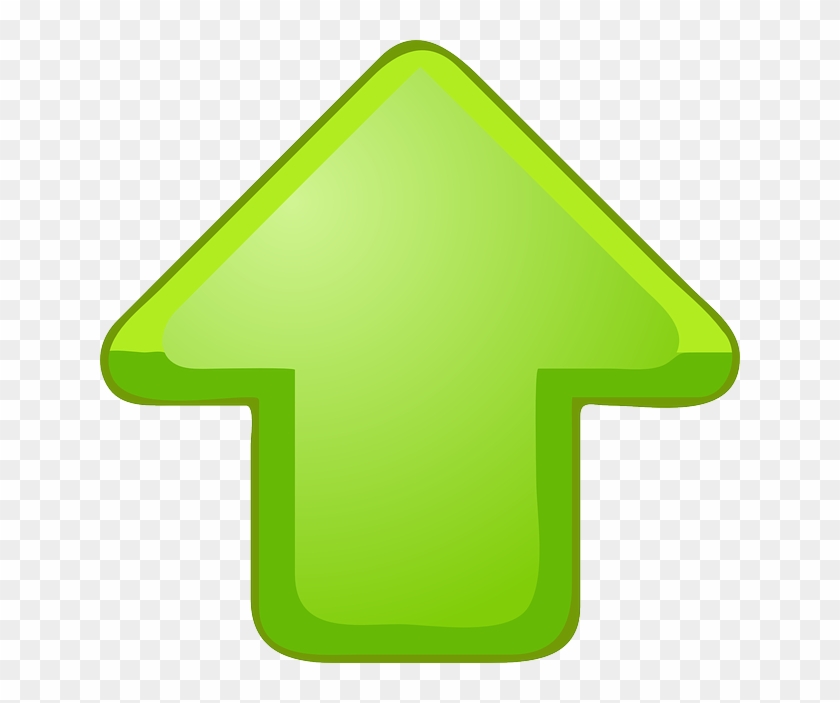 Free Vector Up Arrow Green Clip Art - Up Arrow #676358