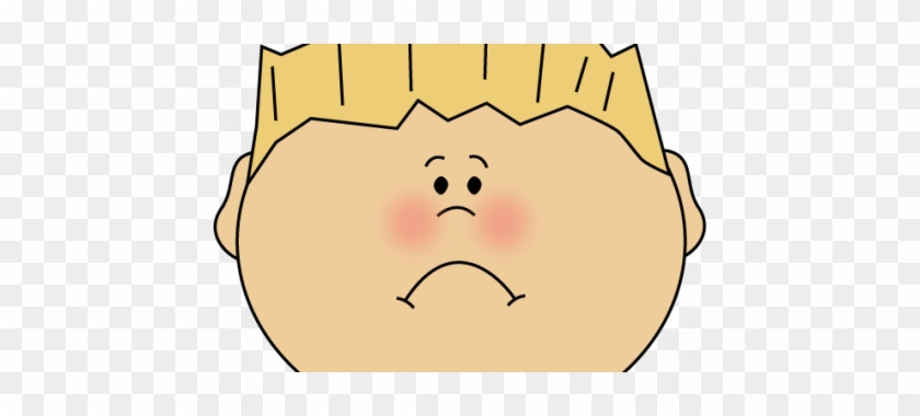 Little Boy Clipart Sad Face - Cartoon Photo Of Happy #676388