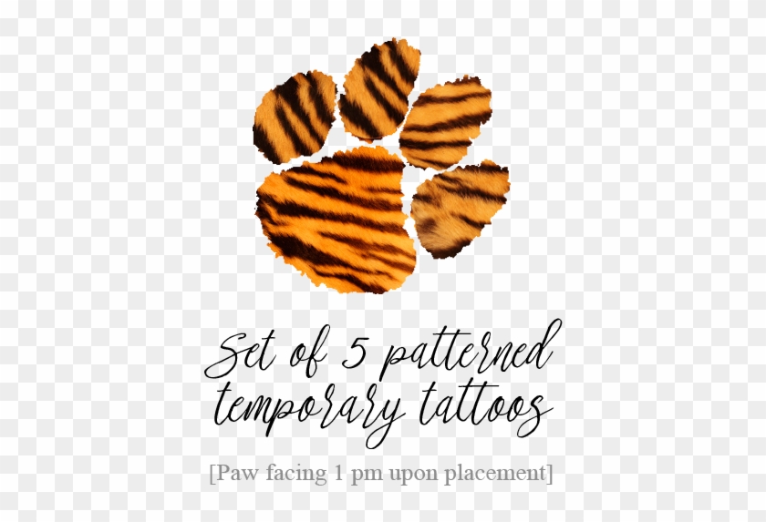 Tiger Paw Inspired Temporary Tattoo - Tattoo #676483