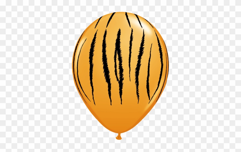 Balloon Printed 11" - 6 Pack Jungle Tiger Stripes Latex Balloons #676484