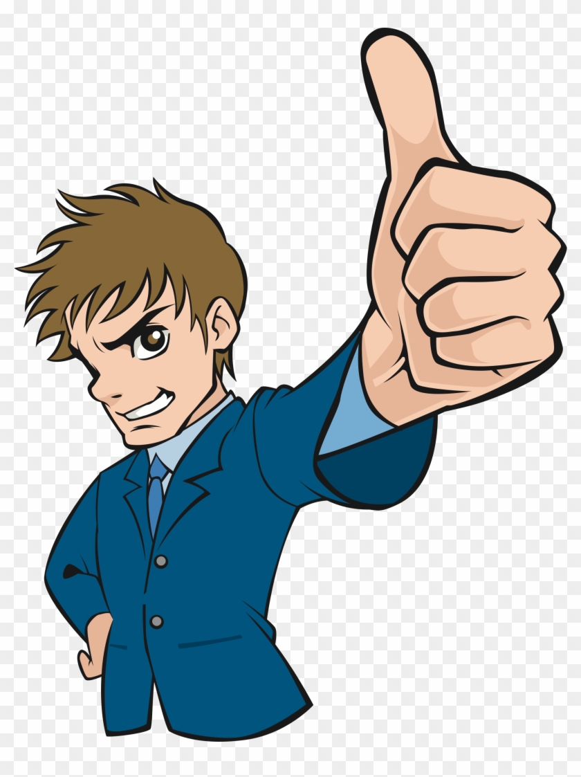 Big Image - Thumb Up Cartoon Png #676534