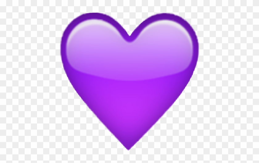 Iphone Emoji Sticker Purple Heart Followme - Purple Heart Emoji Transparent #676561