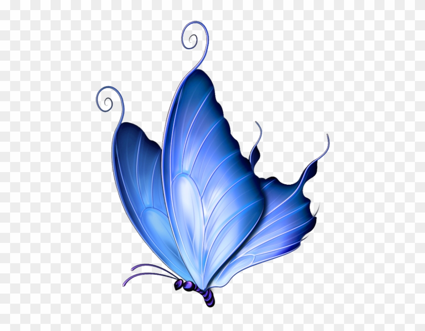 Patterns - Blue Butterfly Vector Png #676606