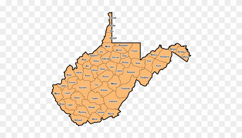 Below Is A Map Of West Virginia Provided As Reference - Map #676645