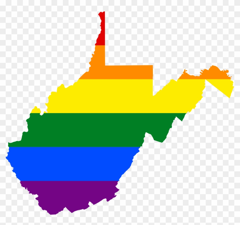 Lgbt Flag Map Of West Virginia - West Virginia State Senate Map #676667
